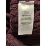 CAMBRIDGE Dry Goods Burgundy Full Zip Cable Knit Hooded Sweater Size M Red Size M Photo 8