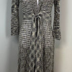 Susan Lawrence  Space Dyed Loose Knit Belted Duster Cardigan Large Photo 0