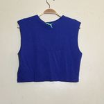 Fenty X Puma Crop Fitness Tank Top Sz S Blue Photo 2