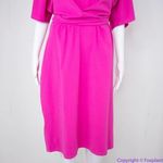 Eloquii NEW  Barbie Pink Cross Front‎ Flutter Sleeve Dress, size 20 Photo 6