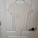 American Eagle Women's Medium White Short-Sleeve Bodysuit Casual Spring NWOT Photo 6