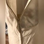 Vintage 1950s 1960s Dress / Ivory Cotton Velvet Sleeveless Dress White Size M Photo 6