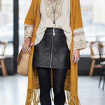 Free People Black Leather Mini Skirt Size 4 Photo 0