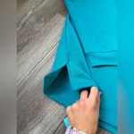 Blair VTG  Floral Embroidered Sweatshirt Hippie Boho Teal Blue White Size 2XL Photo 4