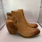 Kork-Ease  Korks Rohit Buckle Strap Ankle Boots SZ 8M Brown Leather Cowgirl Photo 2