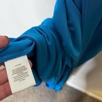 Halston Heritage Lauren Halter Jersey Gown Cerulean Blue Maxi Dress Womens 12 Photo 8