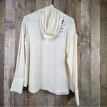 ZARA Scarf Collar Long Sleeve Blouse in a Cream Color The Cuffs have 3 Button Photo 1