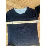 Vineyard Vines  Sweater M Top Navy Blue Seersucker Ribbon Wrist Ties Womens Photo 8