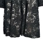 Monique Lhuillier ML Black Bell Swirl Lace Dress size 0 Fit & Flare Cocktail Photo 6