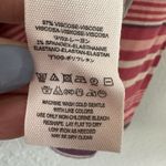 Free People NWT  Portland Striped Pink Off The Shoulder Top Sz Medium Flared Cuff Photo 11