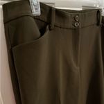 Talbots Hampshire Pleated Pants Trouser Olive Green Size 12 Photo 1
