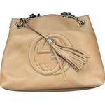 Gucci Beige Pebbled Leather SoHo Chain Shoulder Bag Photo 2