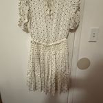 Current Air  White Mini Dress with Black Dots Photo 2