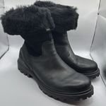 ECCO Women's Tredtray Pull on Shearling Boot Fashion Black Size 10 Photo 7