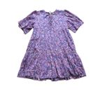 Emerson Fry Isla Dress Women's Size XS/S Violet Wildflower Organic Block Print Purple Photo 2