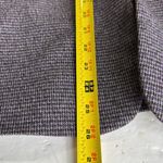 Tahari  single button plaid black purple faux leather trim blazer office preppy Photo 9