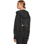 Adidas by Stella McCartney Cropped Hoodie Size Large Black Photo 3