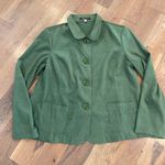 Counterparts Womens Green Blazer Size 18 Faux Suede Stretch Photo 3