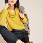 Anthropologie Maeve Vanna Cowl Neck Sweater in Marigold size Small Photo 0