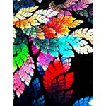 Sleeveless Metallic Multi Color Feathers Print Thin Sheer Above the Knee Dress Photo 6