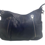 HESHE Women’s Pebble Leather Blue Designer Tote Shoulder Bag 11.5X4X8 Photo 0