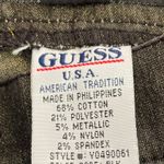 Guess Jeans Vintage 90’s Black Gold Metallic Thread Bootcut High Rise Jeans, size 29” Photo 7