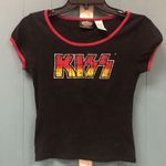 Vintage‎ 2005 Winterland KISS Rock Band women’s crop T Photo 0