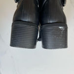 LOFT  Women Heel Ankle Boots Black Size 10M Faux Leather Zip Photo 5