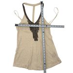 Ecote Size S Women Top With Black Embroidery & T-Back Design Casual100% Cotton Photo 4