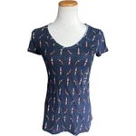 Maison Jules NWT Womens Swimmer Swimming Swim Slim Fit V Neck Tee Shirt - Sz XS Photo 2