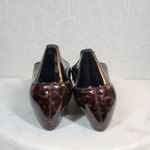 Comfort Plus by Predictions Womens Shoe 7.5 Brown Black Tortoise Peep Toe Wedge Photo 4