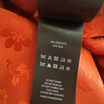 Alexa Chung Floral Jacquard Silk Satin Midi Orange Skirt Sz 6 Minimalist Photo 10