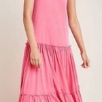 Anthropologie Sundry tiered pink tank prairie maxi dress Photo 0