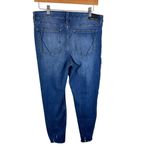 Kendall + Kylie Medium Wash Mid Rise Raw Hem Distressed Cropped Skinny Jeans 13 Photo 1