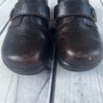 Alegria  Mary Jane Leather Clogs Brown Floral Paisley Size 39 EU (8.5 US) Photo 1