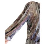 Ba&sh Salina Metallic Mini Dress Lighweight Knit Silver Open Back 3 Large EUC Photo 8