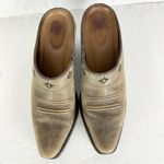 Ariat  Desert Star Leather Mule Size 7.5 Western Brown Slip On 2.5" Heel Photo 5