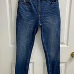 Abercrombie & Fitch Jeans Womens 26 Simone High Rise Slim Raw Hem Exposed Zipper Photo 5