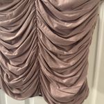 Calla Ruched Lattice Blouse Mauve Cutout Top Clubwear Y2K Stretch sz L Pink Size L Photo 2