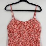 Lily White Lily Rose Women's Floral Smocked Molded Cup Sun Tank Maxi Dress Red‎ XXL 2X Photo 2