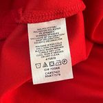 Ann Taylor Elbow Sleeve Crew Neck Pullover Solid Red Tunic Blouse Top XS Stretch Photo 5
