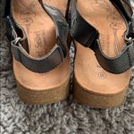 Josef Seibel 38 Black/Silver Sandals‎ Black Size 7 Photo 6