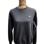 Starter Sweatshirt Pullover Crew Neck Logo Athleisure Comfy Casual Medium Gray Photo 0