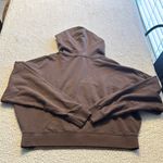 Tasc Performance Warm Brown Cropped Hoodie Photo 4