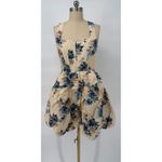 NWT Siempre The Label Mia‎ Bubble Mini Dress in Blue Posy Floral Sz Small $348 Photo 2