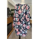 Women’s Floral Dress Tie Waist Flowy Slinky Size 4 Photo 3