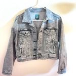 Wild Fable NWOT distressed black denim cropped jacket-XS Photo 0