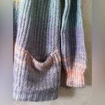 Love Ellie Rainbow Colors Cardigan Open Front Sweater with pockets Photo 3