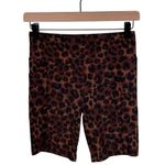 No Boundaries  High Rise Bike Shorts Leopard Print Size S/M Pull On Stretchy Photo 1