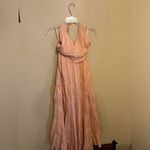 Boston Proper  pink peach maxi halter dress Photo 5